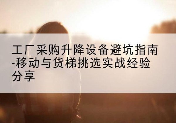 太湖移动式升降机怎么选-工厂采购升降设备避坑指南-移动与货梯挑选实战经验分享